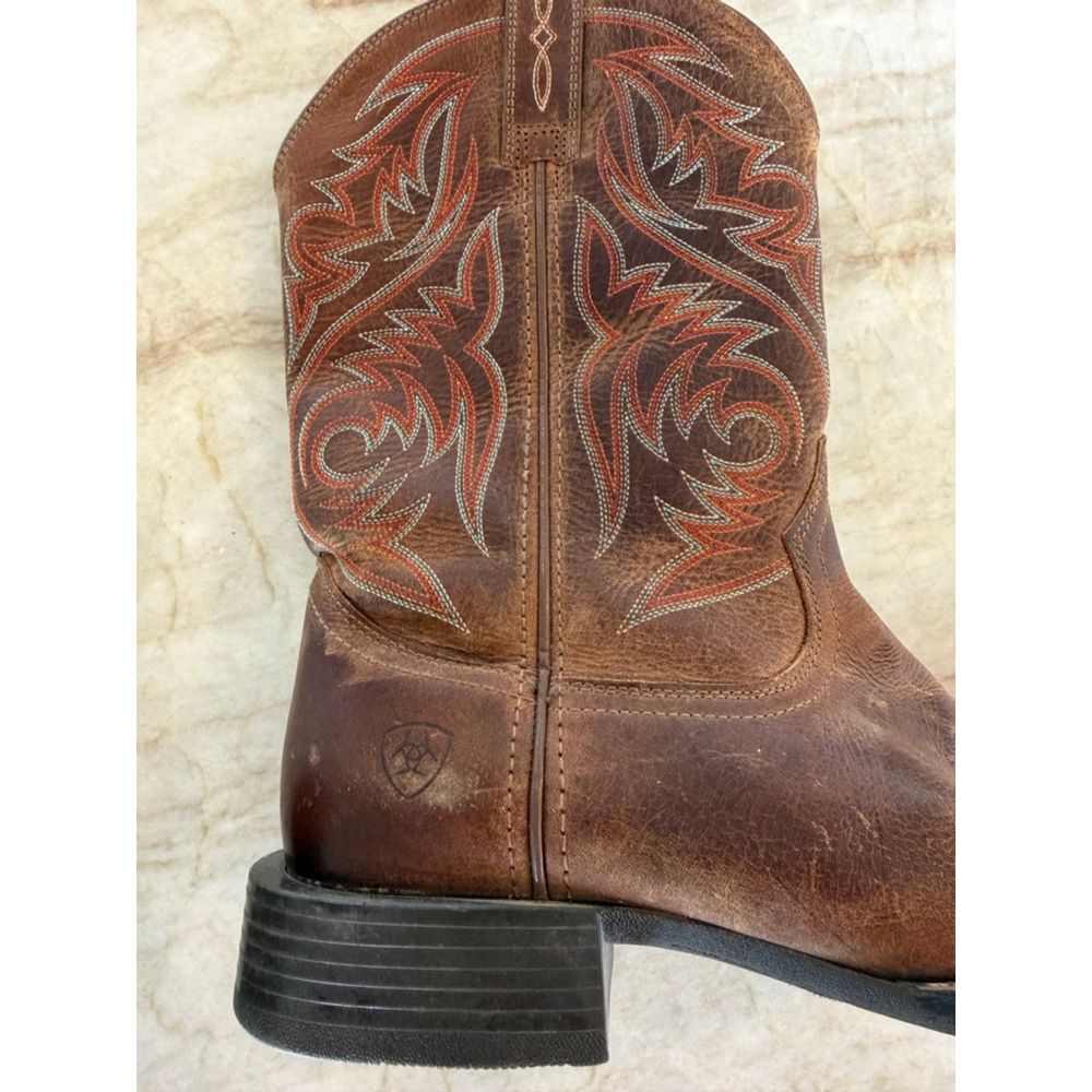 Men's Ariat sport herdsman square toe Brown Cowboy & Western BootsSize 11 - Picture 9 of 16